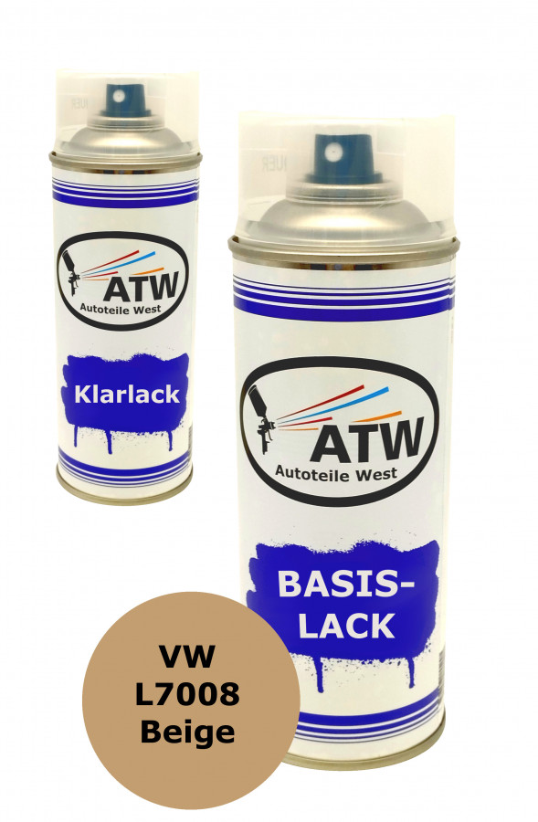 Autolack für VW L7008 Beige +400ml Klarlack Set